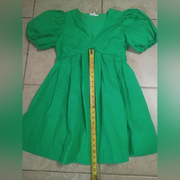 entro Emerald V-Neck Puff-Sleeve Mini Dress - Picture 11 of 11